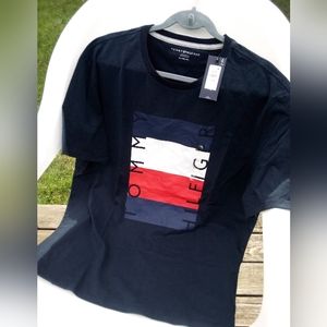 Tommy Hilfiger Men's Navy Blue T-shirt Sz XL